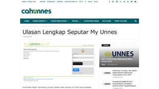 
                            10. Ulasan Lengkap Seputar My Unnes