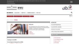 
                            2. ULB – Kataloge - ULB Münster - Universität Münster