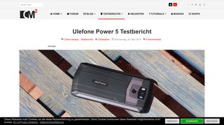 
                            10. Ulefone Power 5 Test - ChinaMobileMag