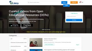
                            2. uLektz Videos - Curated Videos from Open Educational Resources