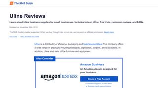 
                            10. Uline Reviews, Key Info, and FAQs - The SMB Guide