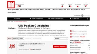 
                            13. Ulla Popken Gutschein • 5% Gutschein • Februar 2019 • BILD