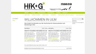 
                            2. Ulm - Hochschule für Kommunikation und Gestaltung