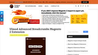 
                            8. Ulmod Advanced Breadcrumbs Magento 2 Extension | FireBear