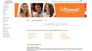 
                            13. Ulta Rewards - About Ultamate Rewards Program | Ulta Beauty