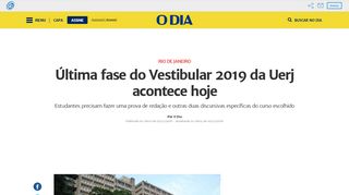 
                            7. Última fase do Vestibular 2019 da Uerj acontece hoje O Dia - Rio de ...