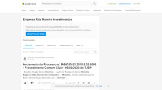 
                            3. Últimas atualizações sobre Empresa Rda Moreira Investimentos