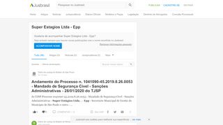 
                            13. Últimas atualizações sobre Super Estagios Ltda - Epp - JusBrasil