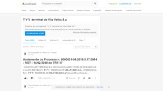 
                            13. Últimas atualizações sobre T V V -terminal de Vila Velha S.a - JusBrasil