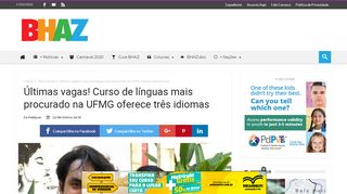 
                            9. Últimas vagas! Curso de línguas mais procurado na UFMG oferece ...