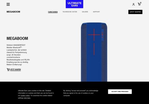 
                            3. Ultimate Ears MEGABOOM - großer mobiler Bluetooth-Lautsprecher