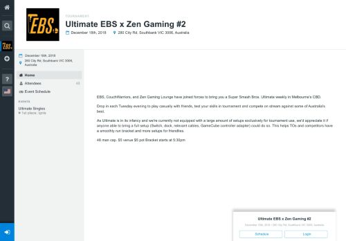 
                            10. Ultimate EBS x ... | Details - Smash.gg