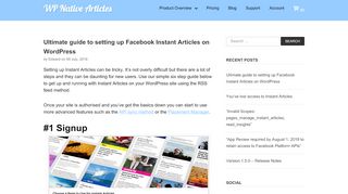 
                            11. Ultimate guide to setting up Facebook Instant Articles on WordPress ...