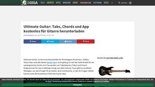 
                            7. Ultimate Guitar: Tabs, Chords und App kostenlos für Gitarre - Giga