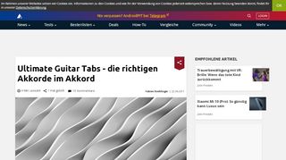 
                            9. Ultimate Guitar Tabs - die richtigen Akkorde im Akkord | AndroidPIT