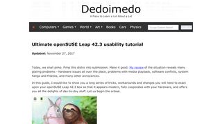 
                            11. Ultimate openSUSE Leap 42.3 usability tutorial - Dedoimedo