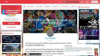 
                            12. ULTIMATE POKÉMON AGE WEB GAME (JOGO DE NAVEGADOR) | Pokémon Amino ...