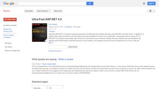 
                            4. Ultra-Fast ASP.NET 4.5  - Google بکس کا نتیجہ