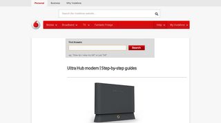 
                            3. Ultra Hub modem | Step-by-step guides - Vodafone NZ