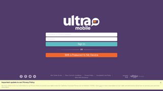 
                            5. Ultra Mobile | Log In