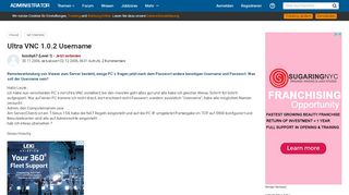 
                            4. Ultra VNC 1.0.2 Username - Administrator