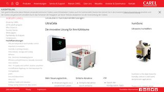 
                            11. UltraCella in Kühlraum-Applikationen - CAREL