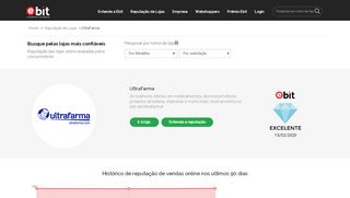 
                            13. UltraFarma - Avaliação por consumidores - Ebit