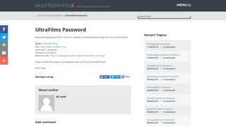 
                            4. UltraFilms Password - Porn Passwords