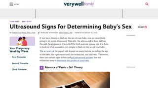 
                            1. Ultrasound Signs for Determining Baby's Sex - Verywell ...