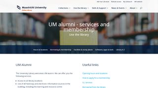 
                            12. UM alumni - services and membership - Maastricht University Library