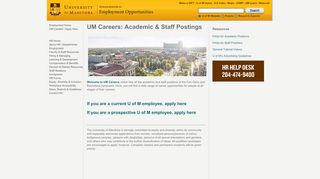
                            8. UM Careers: Academic & Staff Postings - University of Manitoba