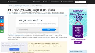 
                            9. UMAX (MaxGate) Login: How to Access the Router Settings ...