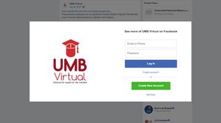 
                            9. UMB Virtual - http://virtualnet2.umb.edu.co/virtualnet/pre/... | Facebook