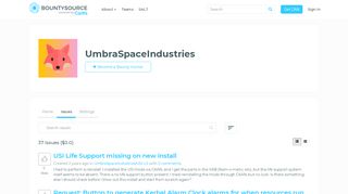 
                            12. UmbraSpaceIndustries - Bountysource