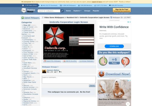 
                            10. Umbrella Corporation Login Screen - Resident Evil & Video Games ...
