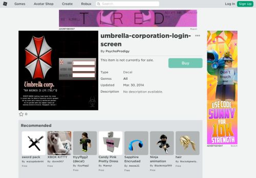 
                            8. umbrella-corporation-login-screen - Roblox