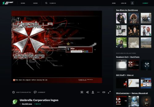 
                            4. Umbrella Corporation logon by DarkDrows on DeviantArt