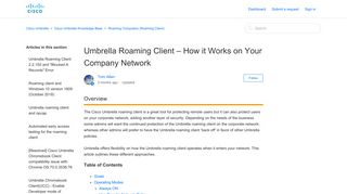 
                            12. Umbrella Roaming Client – How it Works on Your Company Network ...