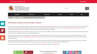 
                            13. UMD Adobe Creative Cloud New Sign-In System | Division of ...