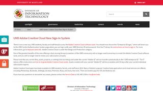 
                            8. UMD Adobe Creative Cloud New Sign-In System | Division ...