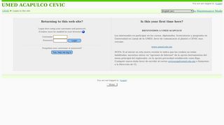 
                            6. UMED ACAPULCO CEVIC: Login to the site