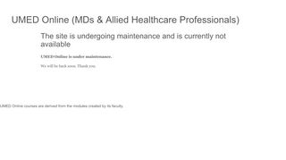 
                            12. UMED Online (MDs & Allied Healthcare Professionals)