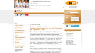 
                            13. Umfangreiches Angebot rund ums EMS-Training auf der FIBO ... - Fama
