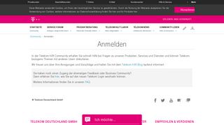 
                            2. Umfrage - Community | Anmelden | Telekom hilft Community