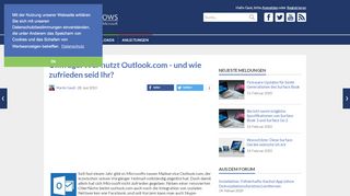 
                            7. Umfrage: Wer nutzt Outlook.com – und wie zufrieden seid Ihr? › Dr ...