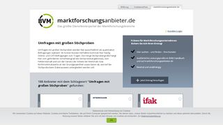 
                            12. Umfragen mit großen Stichproben - marktforschungsanbieter.de ...