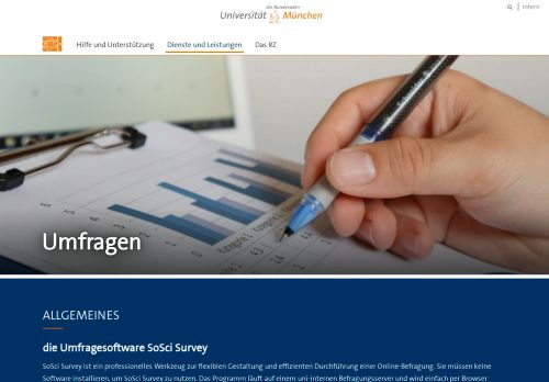 
                            8. Umfragen — RZ - Universität der Bundeswehr München