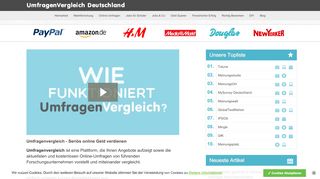 
                            1. Umfragenvergleich.de | Online Geld verdienen mit Umfragen