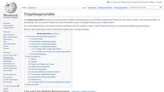 
                            6. Umgebungsvariable – Wikipedia