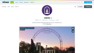 
                            7. UMHB on Vimeo